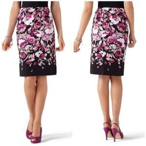 Women’s White House Black Market Floral Pencil Skirt Size 6 – $120